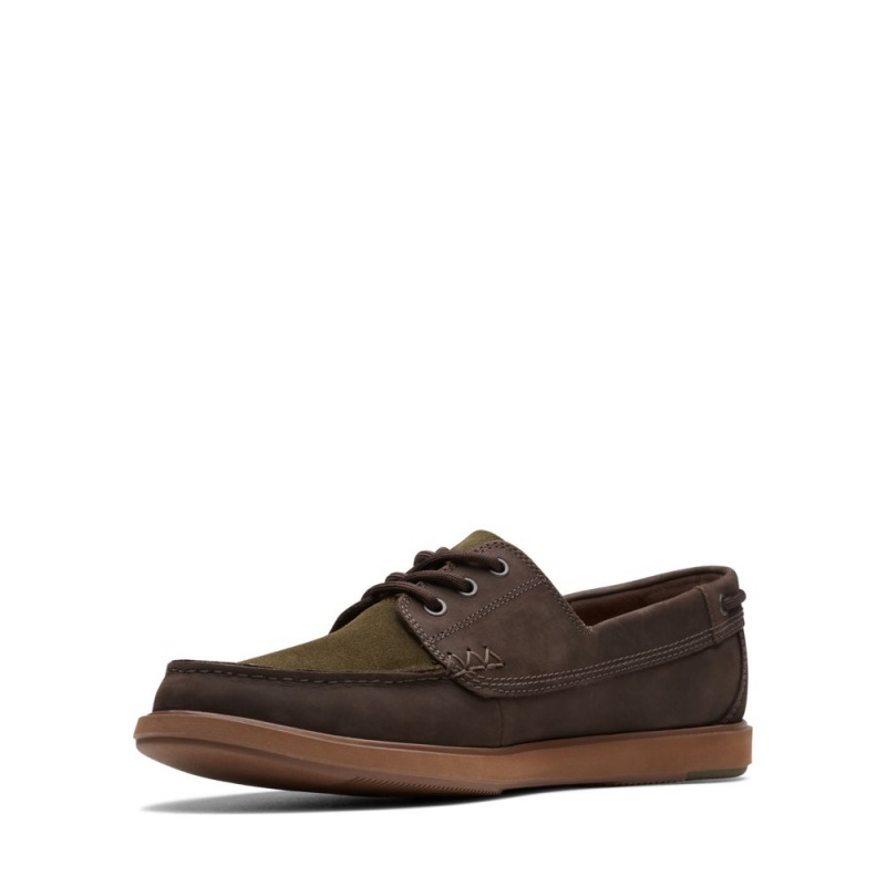 Clarks Bratton Βάρκας Loafers ανδρικα σκούρο καφε | GR354681