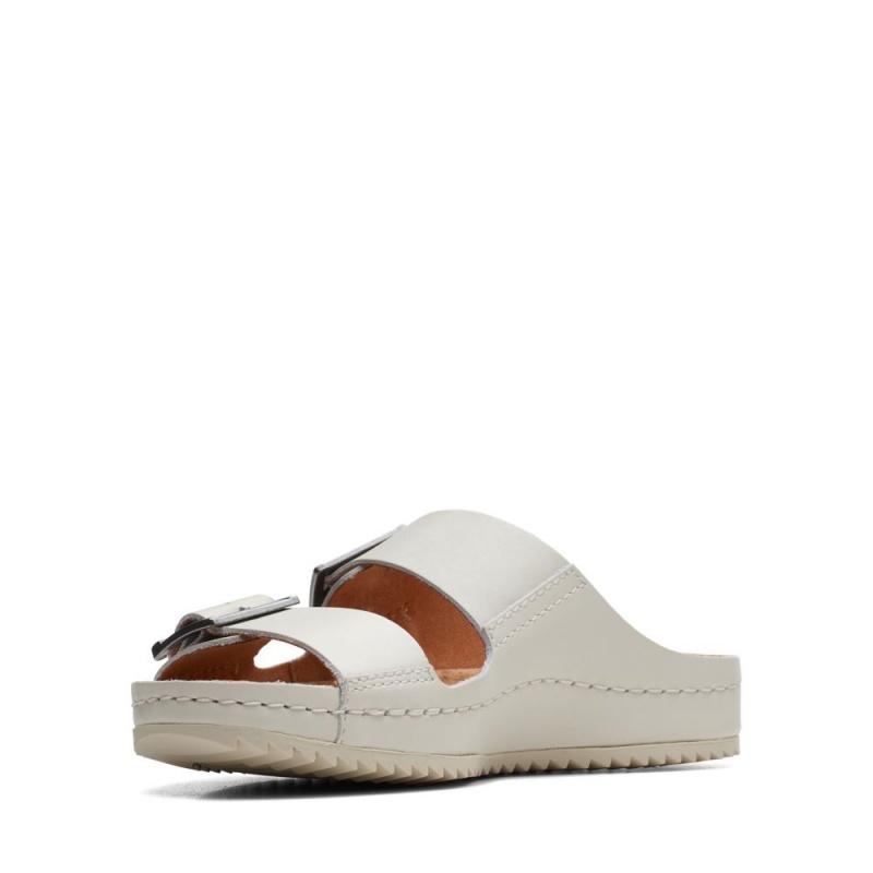 Clarks Brookleigh Sun Σαγιοναρεσ γυναικεια ασπρα | GR392164