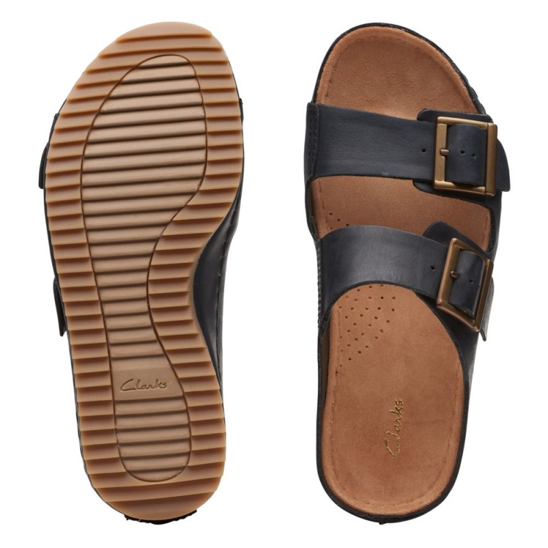 Clarks Brookleigh Sun Σαγιοναρεσ γυναικεια μαυρα | GR562374