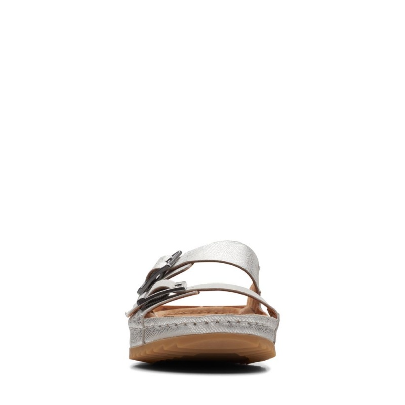 Clarks Brookleigh Sun Σαγιοναρεσ γυναικεια ασημι | GR967524