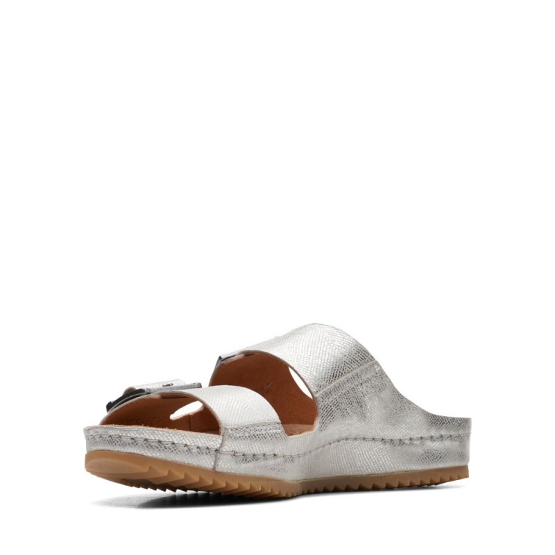 Clarks Brookleigh Sun Σαγιοναρεσ γυναικεια ασημι | GR967524