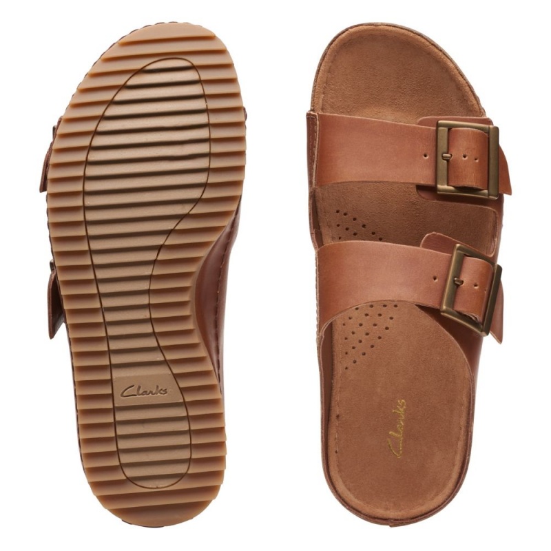 Clarks Brookleigh Sun Σαγιοναρεσ γυναικεια σκούρο καφε | GR932406