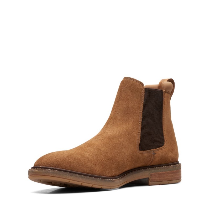 Clarks Clarkdale Hall Chelsea Boots ανδρικα καφε | GR129534