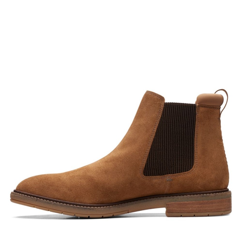 Clarks Clarkdale Hall Chelsea Boots ανδρικα καφε | GR129534