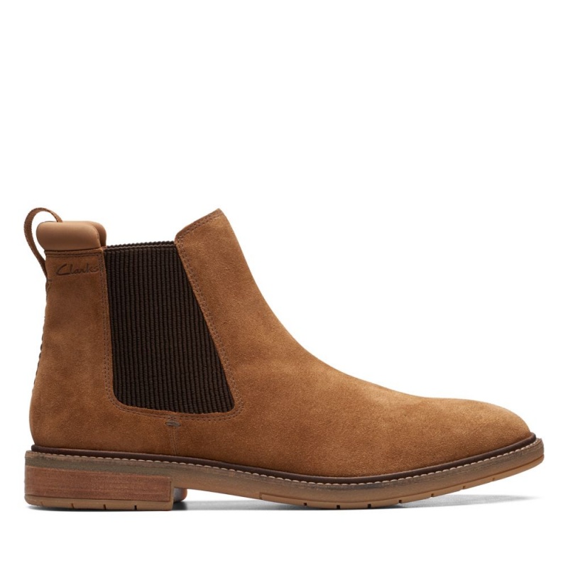 Clarks Clarkdale Hall Chelsea Boots ανδρικα καφε | GR129534