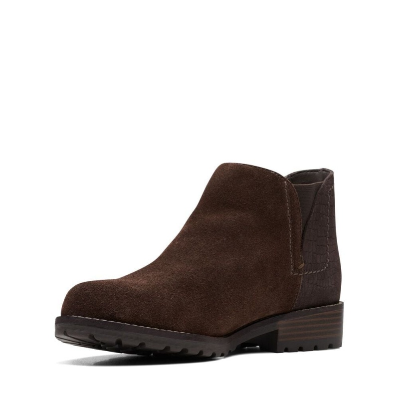 Clarks Clarkwell Demi Chelsea Boots γυναικεια σκούρο καφε | GR607289