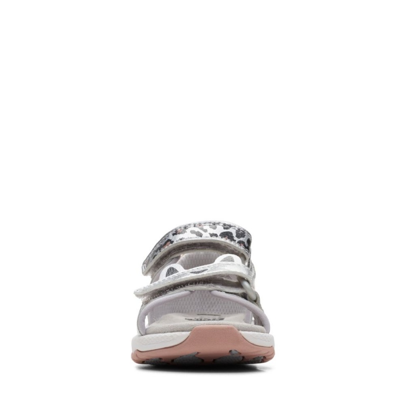 Clarks Clowder Print Toddler Σανδαλια για κοριτσια ασημι | GR328940