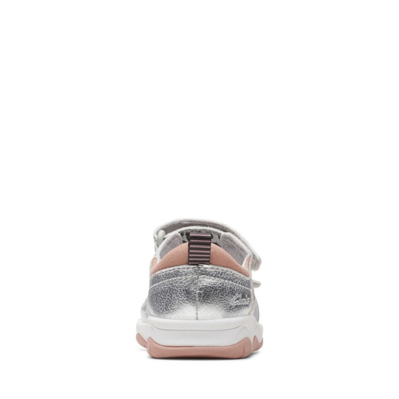 Clarks Clowder Print Toddler Σανδαλια για κοριτσια ασημι | GR328940