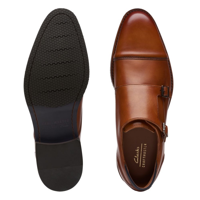 Clarks Craft Arlo Monk επισημα παπουτσια ανδρικα καφε | GR029538