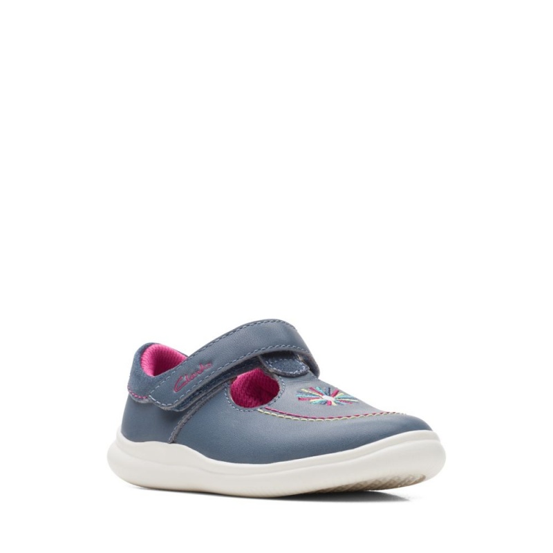 Clarks Crest Prom Toddler Παπουτσια για κοριτσια σκούρο μπλε | GR274150