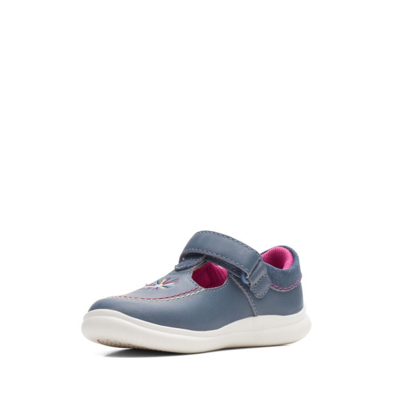 Clarks Crest Prom Toddler Παπουτσια για κοριτσια σκούρο μπλε | GR274150