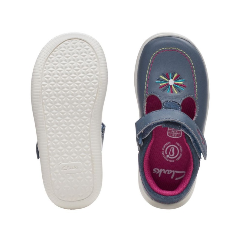 Clarks Crest Prom Toddler Παπουτσια για κοριτσια σκούρο μπλε | GR274150