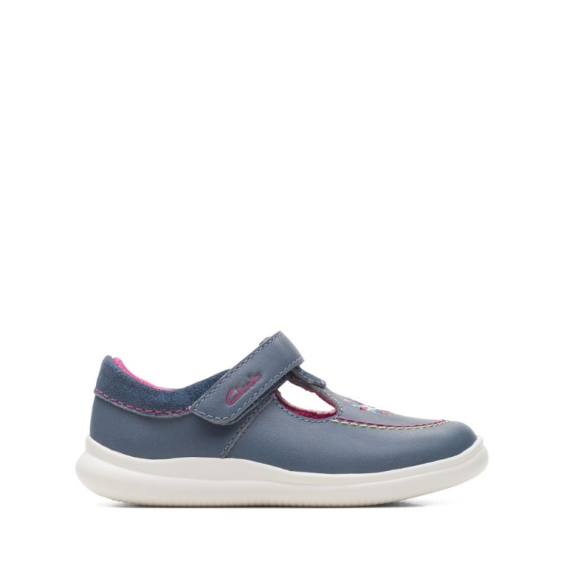 Clarks Crest Prom Toddler Παπουτσια για κοριτσια σκούρο μπλε | GR274150