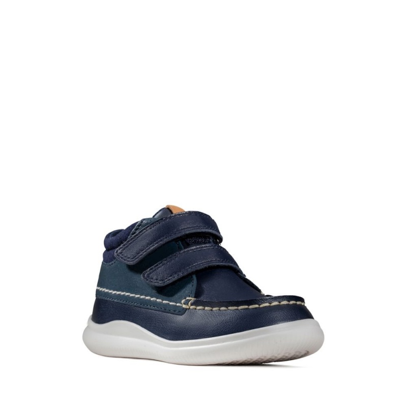 Clarks Crest Tuktu Toddler Μποτακια για κοριτσια σκουρο μπλε | GR672958