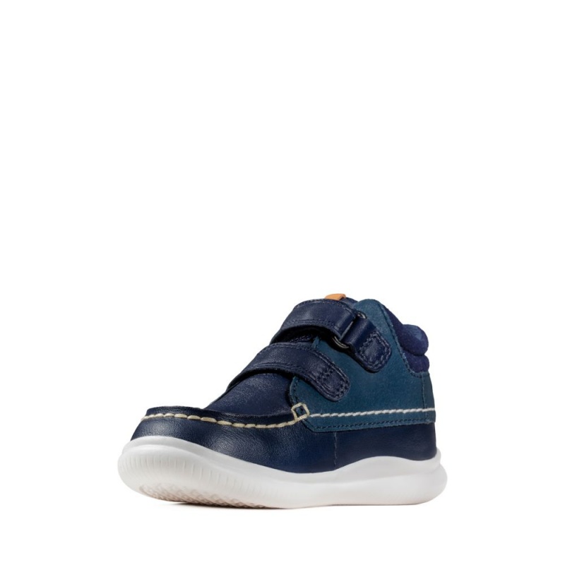 Clarks Crest Tuktu Toddler Μποτακια για κοριτσια σκουρο μπλε | GR672958