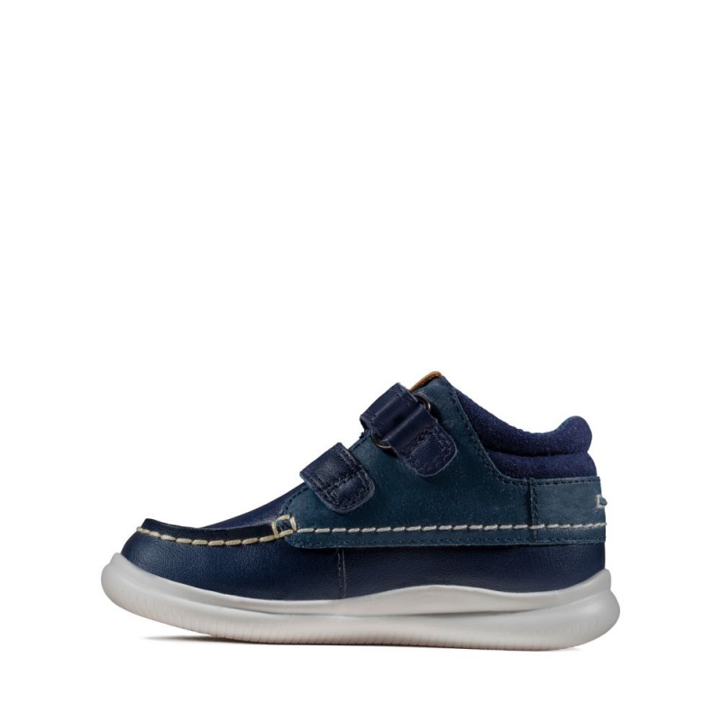 Clarks Crest Tuktu Toddler Μποτακια για κοριτσια σκουρο μπλε | GR672958