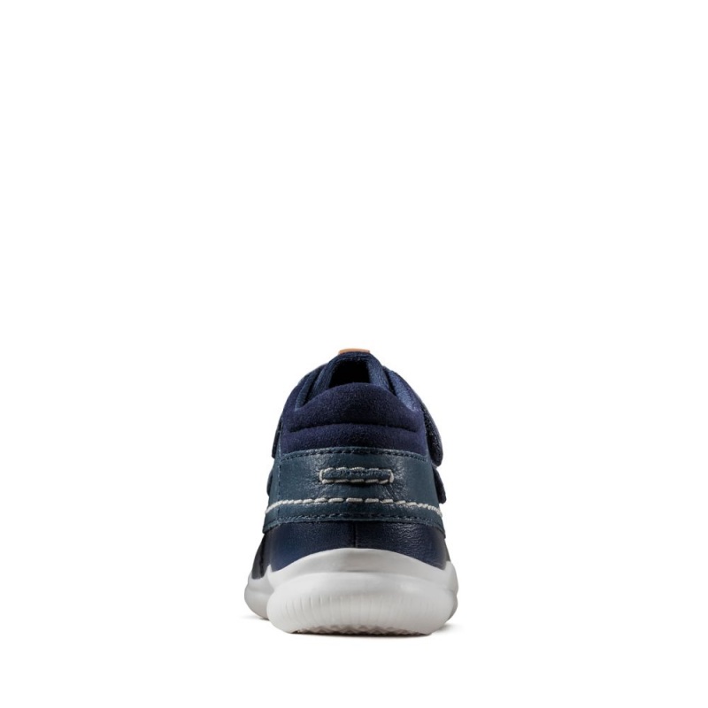 Clarks Crest Tuktu Toddler Μποτακια για κοριτσια σκουρο μπλε | GR672958