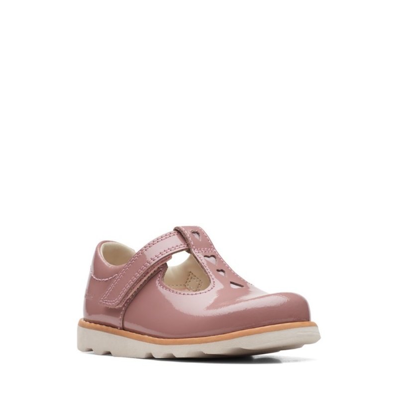 Clarks Crown Teen Toddler Παπουτσια για κοριτσια ροζ | GR935862