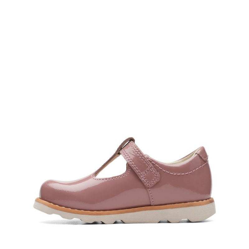 Clarks Crown Teen Toddler Παπουτσια για κοριτσια ροζ | GR935862