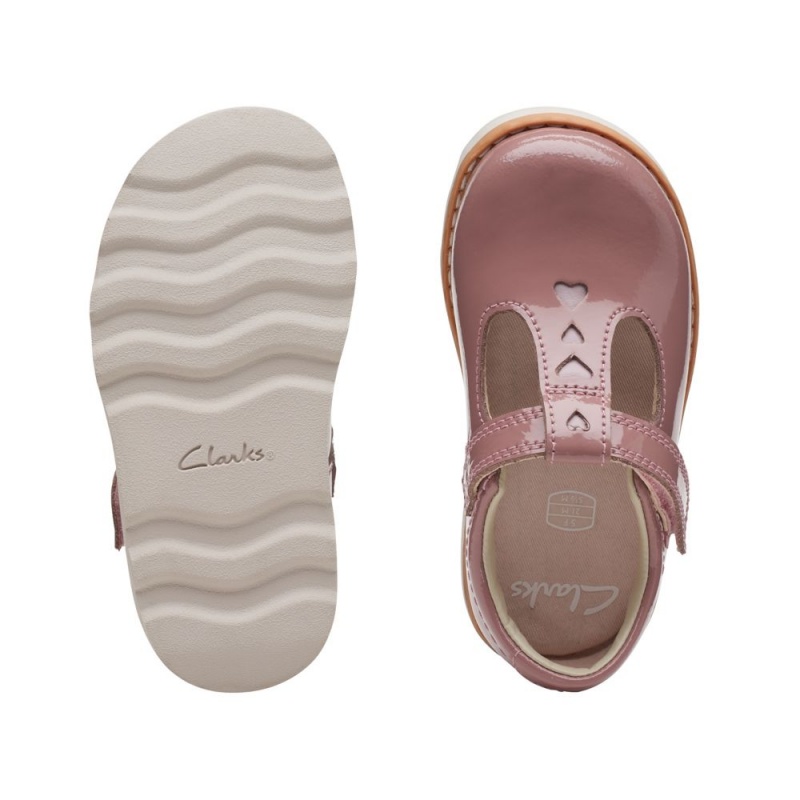 Clarks Crown Teen Toddler Παπουτσια για κοριτσια ροζ | GR935862