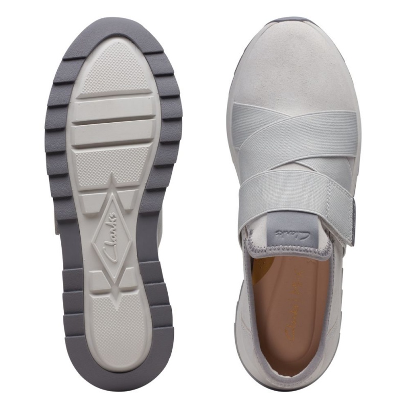 Clarks Dash Lite Strap Αθλητικα Παπουτσια γυναικεια ανοιχτο γκρι | GR728436