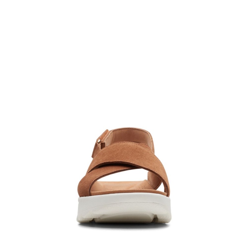 Clarks Dash Lite Wish σανδαλια για περπατημα γυναικεια σκούρο καφε | GR301426