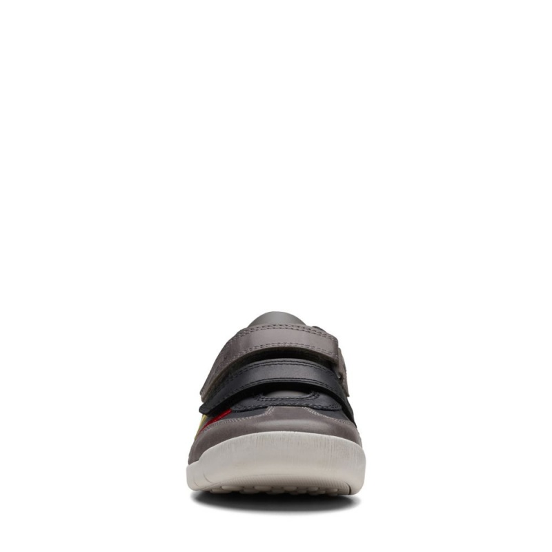 Clarks Den Stripe Παπουτσια για αγορια μαυρα | GR598203