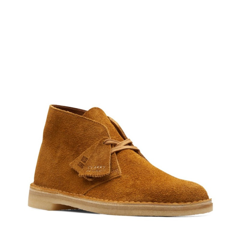 Clarks Desert Boot Μποτακια ανδρικα Brown/Orange | GR289406