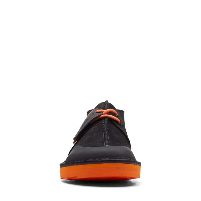 Clarks Desert Trek FTRE παπουτσια casual ανδρικα Black/Orange | GR539271