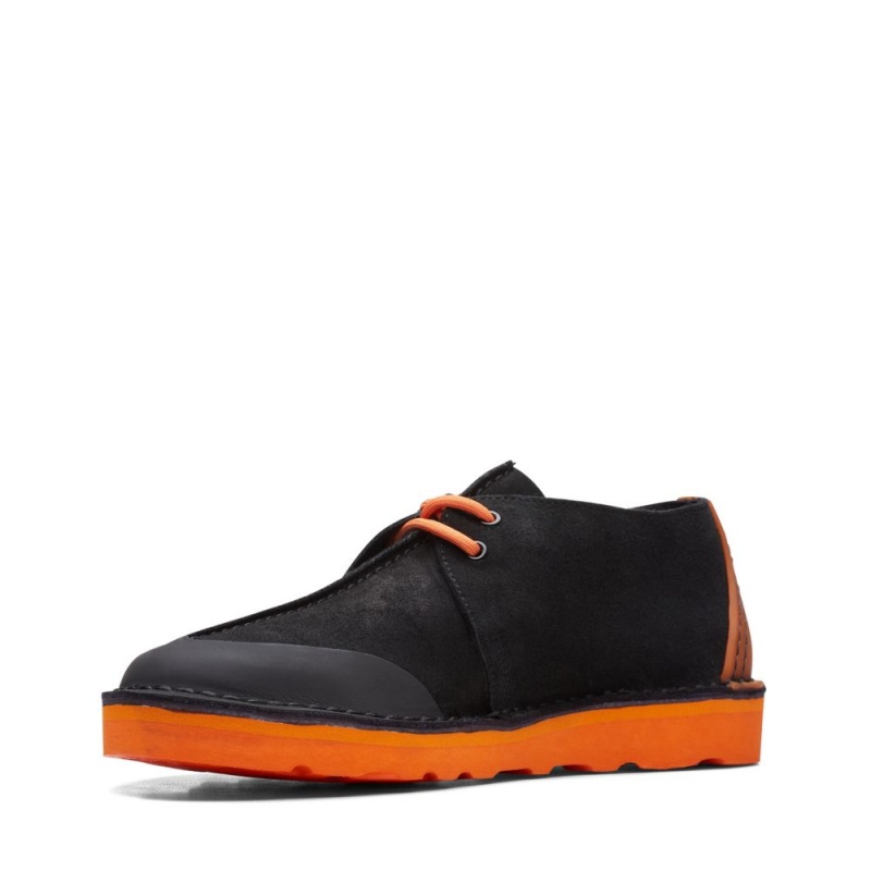 Clarks Desert Trek FTRE παπουτσια casual ανδρικα Black/Orange | GR539271