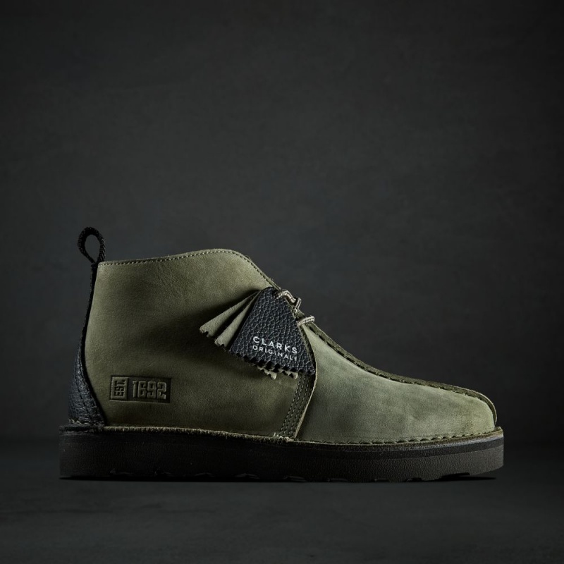 Clarks Desert Trek Hi FTRE Μποτακια ανδρικα Ελιά | GR246031