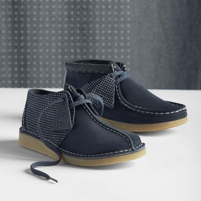 Clarks Desert Trek Older Παπουτσια για αγορια σκουρο μπλε | GR459210