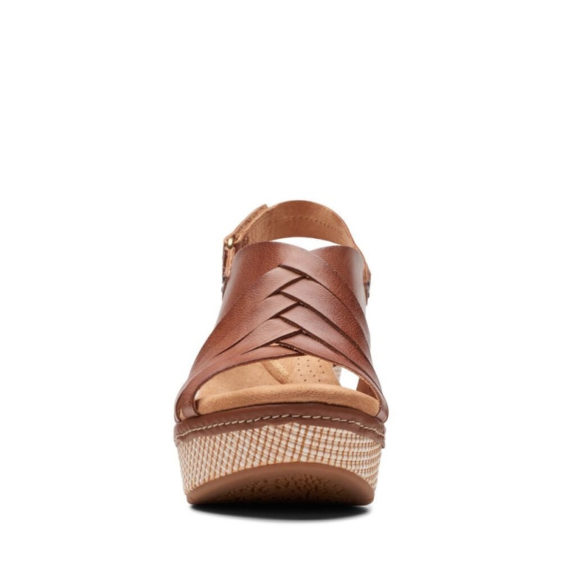 Clarks Elleri Grace Πεδιλα Πλατφορμεσ γυναικεια καφε | GR369102