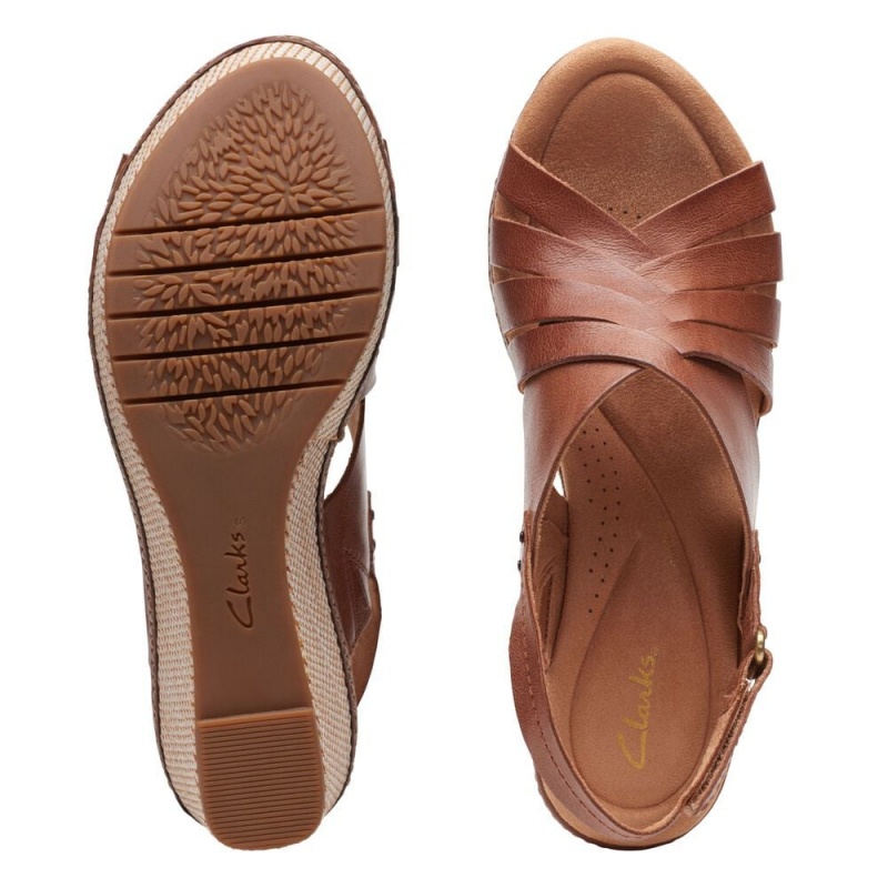 Clarks Elleri Grace Πεδιλα Πλατφορμεσ γυναικεια καφε | GR369102