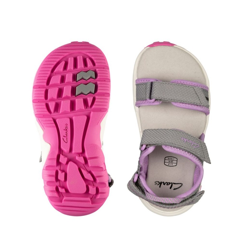 Clarks Expo Sea Toddler Σανδαλια για κοριτσια σκούρο γκρι | GR072591