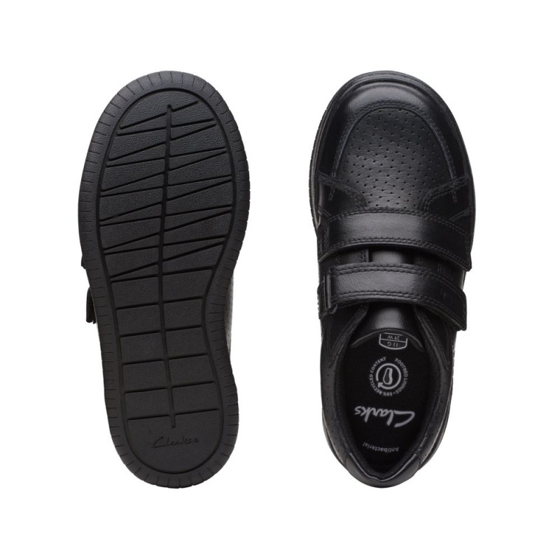 Clarks Fawn Strap Παπουτσια για σχολειο για αγορια μαυρα | GR426938