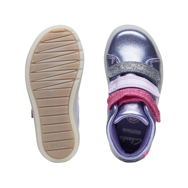 Clarks Flare Sea Toddler Μποτακια για κοριτσια μωβ | GR928357