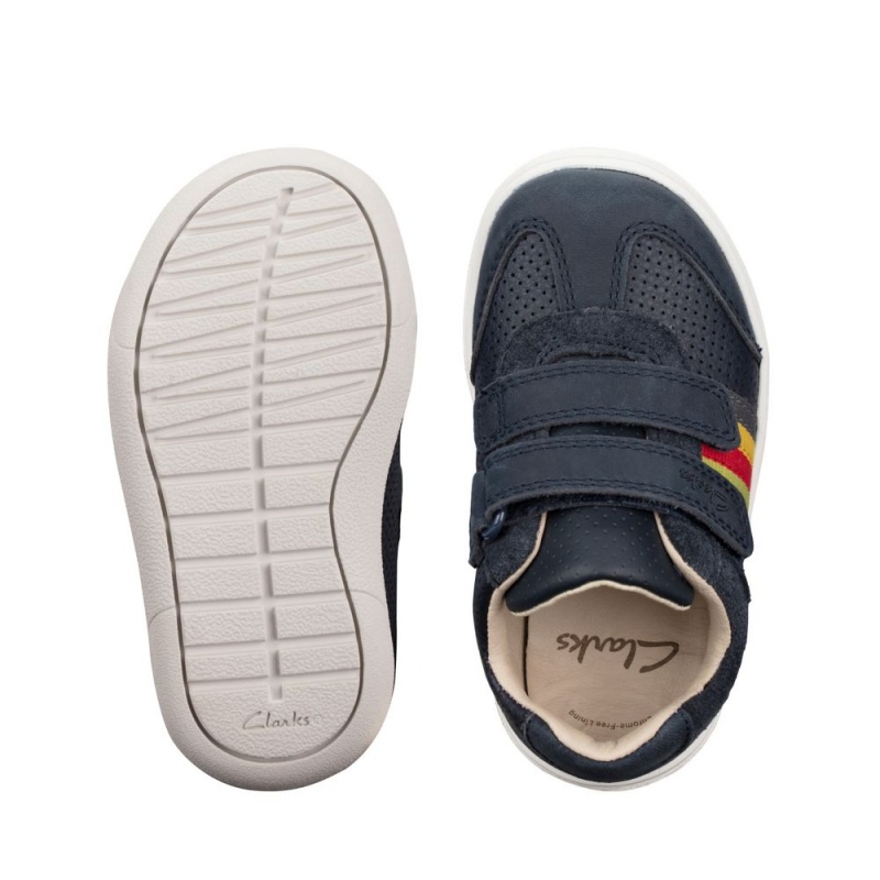 Clarks Flash Beau Toddler Παπουτσια για αγορια σκουρο μπλε | GR479281