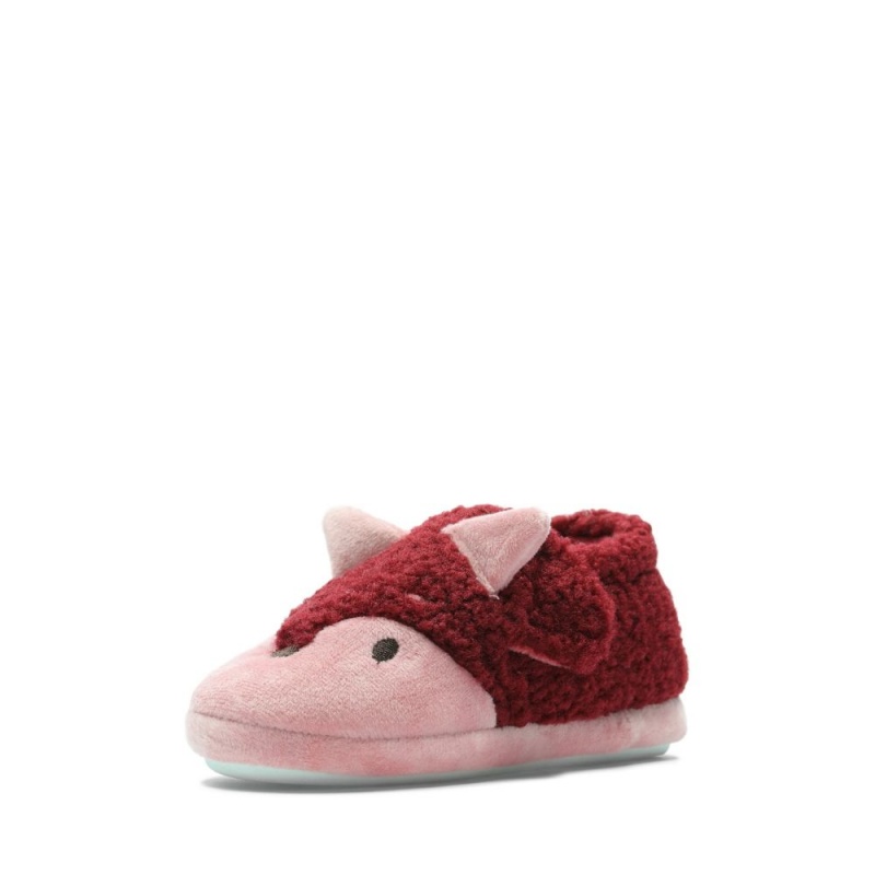 Clarks Fluffy Snug Toddler παντοφλες για κοριτσια ροζ | GR725431