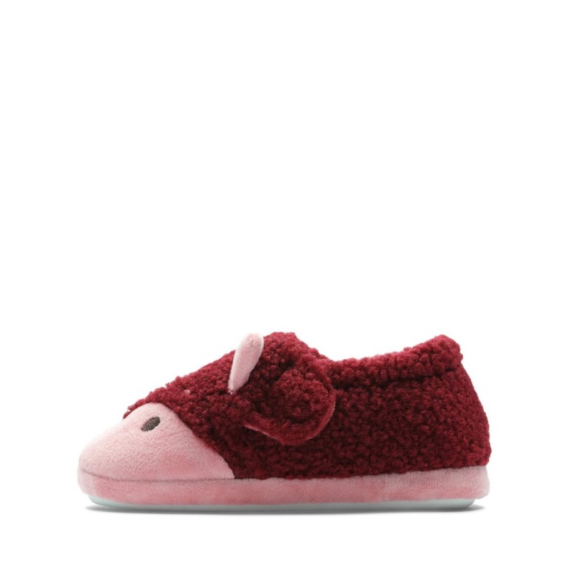 Clarks Fluffy Snug Toddler παντοφλες για κοριτσια ροζ | GR725431