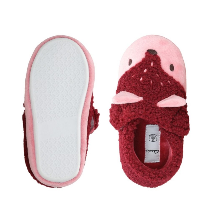 Clarks Fluffy Snug Toddler παντοφλες για κοριτσια ροζ | GR725431