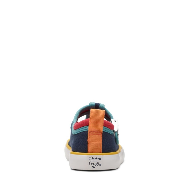 Clarks Foxing Dancer Toddler καμβα παπουτσια για κοριτσια σκουρο μπλε | GR827951