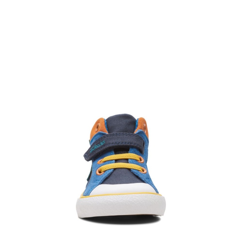 Clarks Foxing Pop Toddler καμβα παπουτσια για κοριτσια σκουρο μπλε | GR380725