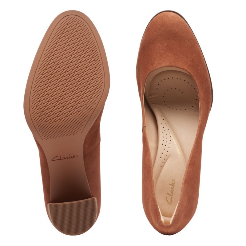 Clarks Freva 85 Court Τακούνια γυναικεια καφε | GR582196