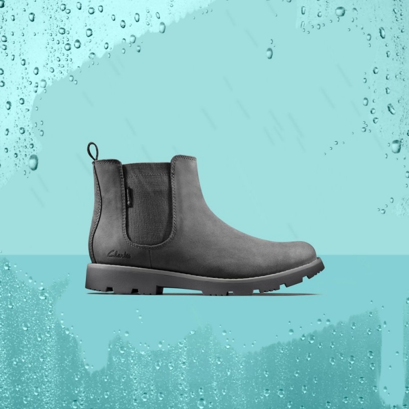 Clarks Heath Sea GORE-TEX Μποτακια για αγορια σκούρο γκρι | GR392840