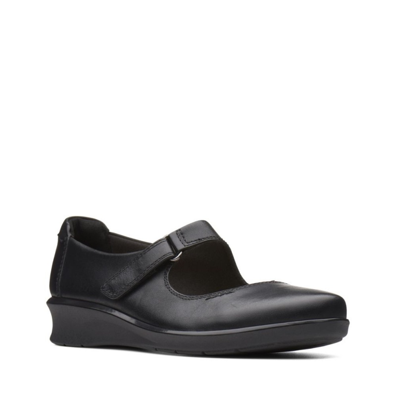 Clarks Hope Henley Φλατ Παπουτσια γυναικεια μαυρα | GR216405