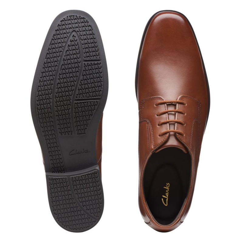 Clarks Howard Walk επισημα παπουτσια ανδρικα σκούρο καφε | GR104278