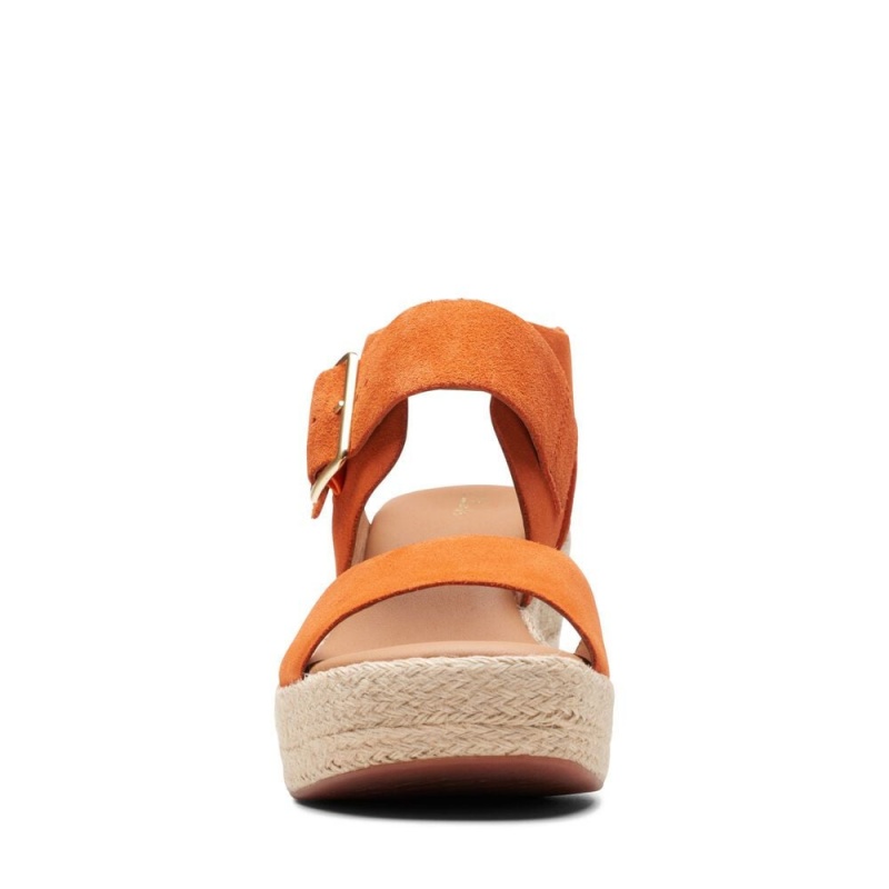 Clarks Kimmei Hi Strap Ψηλοτακουνα Πεδιλα γυναικεια πορτοκαλι | GR526378