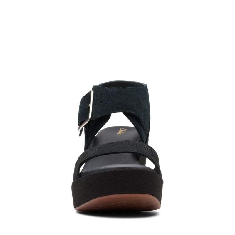 Clarks Kimmei Hi Strap Ψηλοτακουνα Πεδιλα γυναικεια μαυρα | GR583164