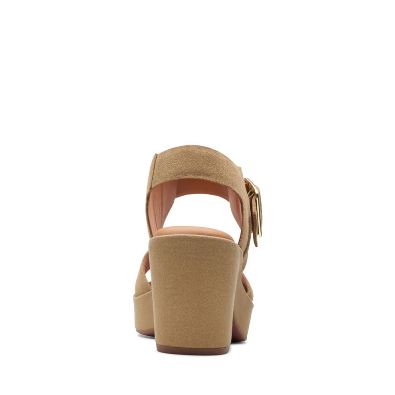 Clarks Kimmei Hi Strap Ψηλοτακουνα Πεδιλα γυναικεια σκούρο καφε | GR235971